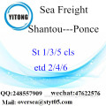 Shantou Port LCL Consolidation To Ponce